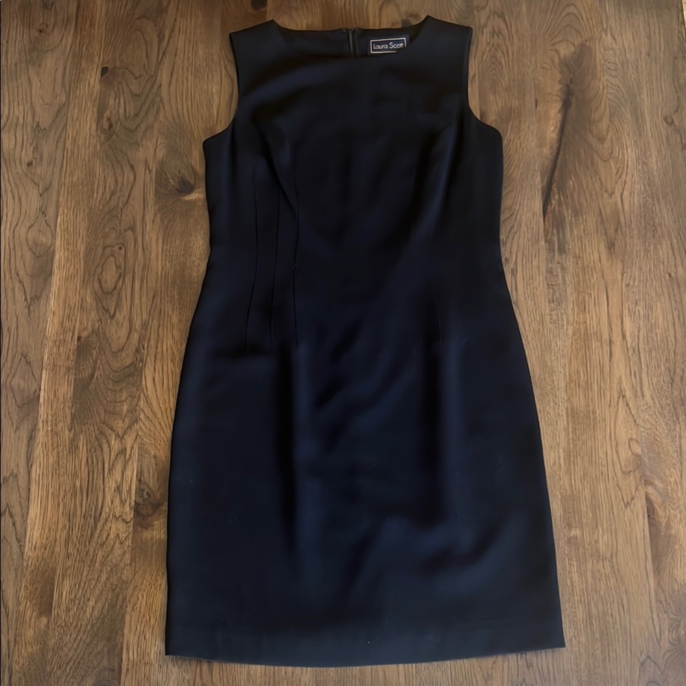 Laura Scott Black Sleeveless Black Dress 6